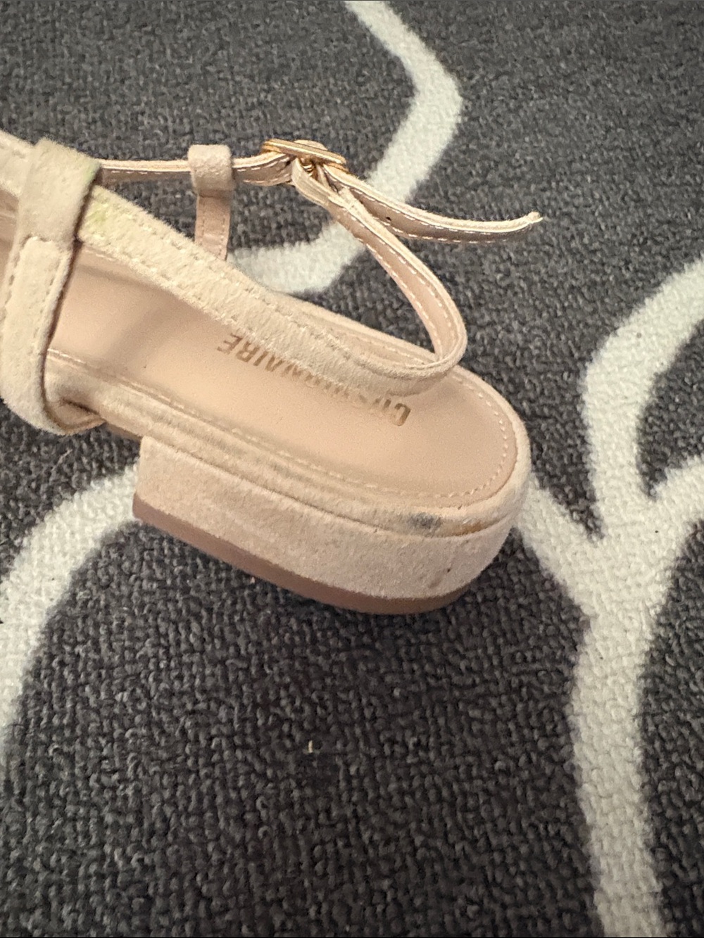 Beige Woven Pointed-Toe Slingback Flats Women - Picture 7 of 10